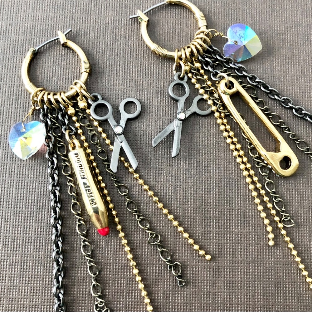 Betsey Johnson ‘School Girl’ Rare Earrings HTF!